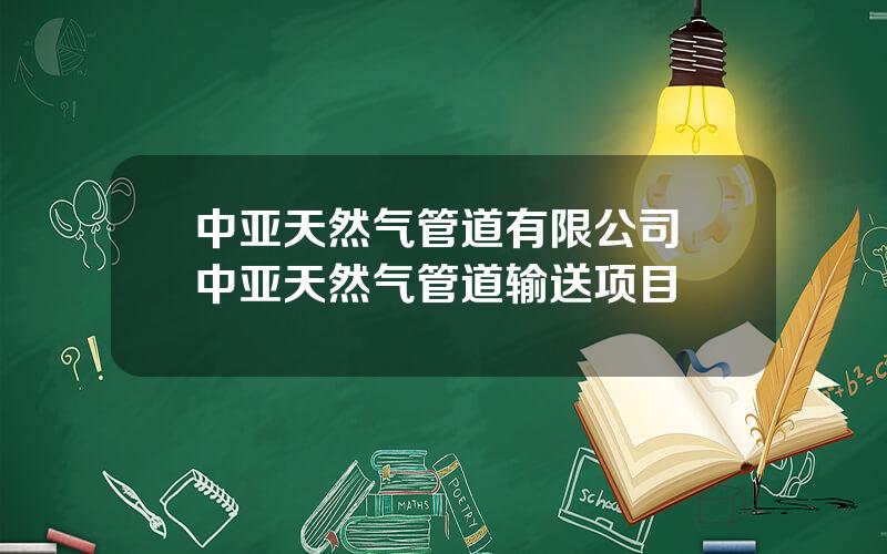中亚天然气管道有限公司 中亚天然气管道输送项目